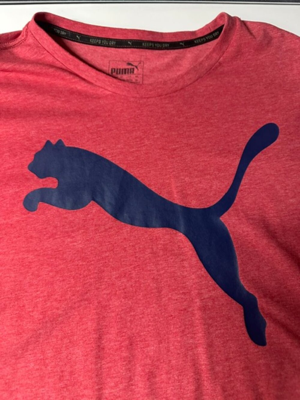 Puma Cat Logo Red SS T-Shirt Size XL